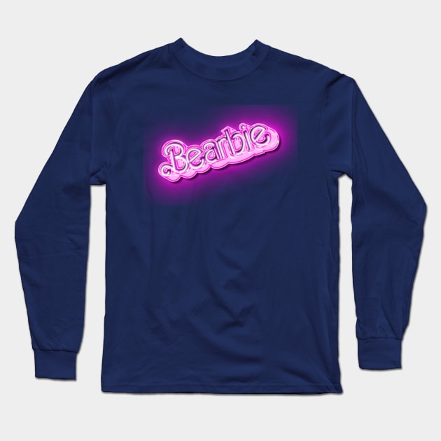 Neon BEARBIE Long Sleeve T-Shirt by ART by RAP